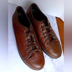 MBT 400273-01 Leather Sneakers Shoes Brown Womens SZ 9-9.5